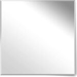 Homestyle – Specchio da parete con sfaccettature, 80 x 80 cm, senza cornice, quadrato