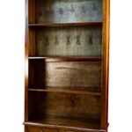 Kinaree – Libreria in mogano Williamsburg, in stile coloniale, 180 cm, in legno massiccio con cassetti