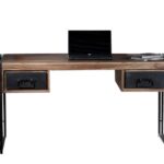 Sit-Möbel 9207-01 scrivania Panama Shesham naturale con struttura e utilizzare tracce, 150 x 80 x 76 cm, 2 cassetti