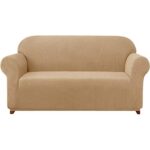 Subrtex – Copridivano elasticizzato, in tessuto jacquard, per divano, poltrona, protezione antiscivolo per mobili (divano XL, kaki)