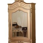 Versailles Louis Seize”Ludwig XIV.” Armadio a specchio, stile rinascimento/rokoko, colore: oro, altezza 235 cm x larghezza 110 cm
