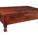 stile coloniale Tavolino da salotto 120cm massello acacia MOBILI OXFORD #445