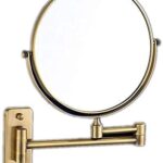 ROSG Specchio telescopico da Parete con 3 specchi d’Ingrandimento per Il Bagno Specchio Rotante Antiquariato
